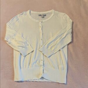 Old Navy Women's Light Cream Cardigan Sweater